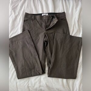 Gap striped brown trousers